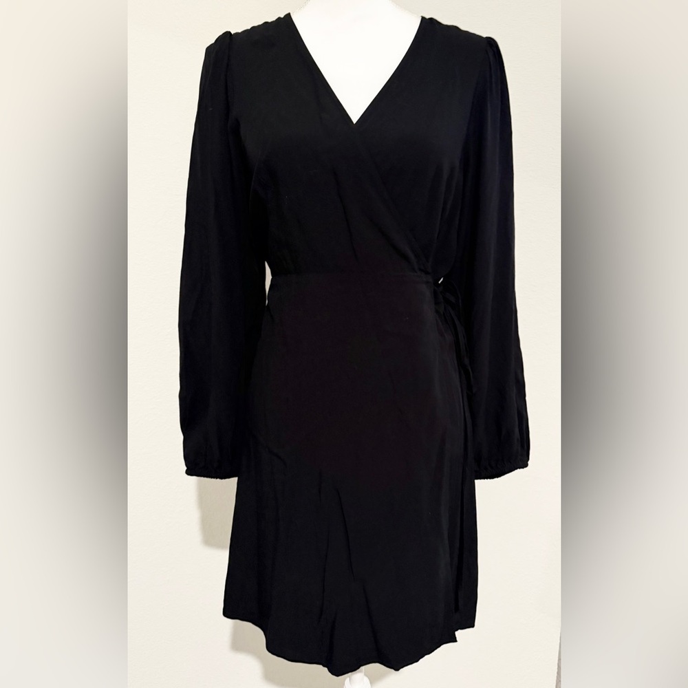 Old Navy Black Wrap Dress
